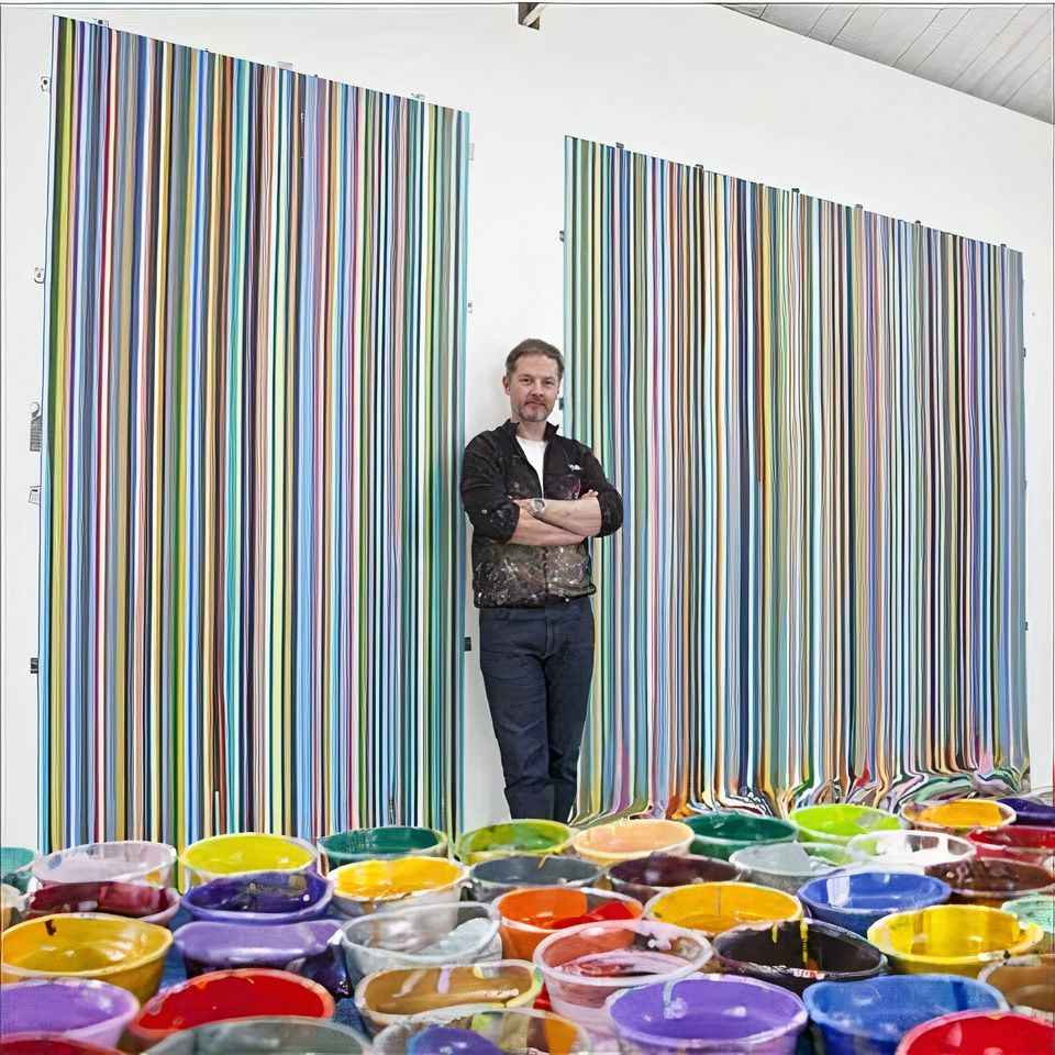 Ian Davenport, British, 1966, Contemporary Artist