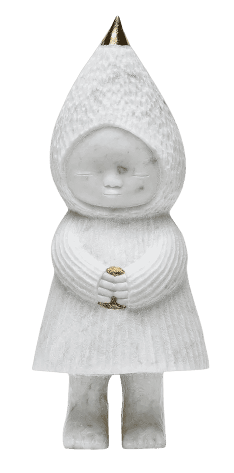 Moe Nakamura, ‘Inside Us’, 2023, Sculpture, Sculpted Bianco Carrara marble with gold leaf addition, Avant Arte, Numbered