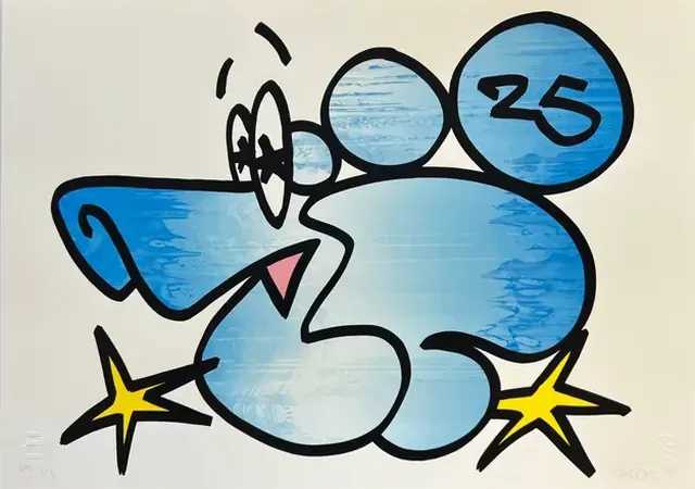 10Foot, ‘Stay In Lane (Blue)’, 2025, Print, Screenprint on Somerset 410gsm, null, Numbered, Handfinished