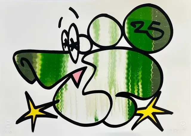 10Foot, ‘Stay In Lane (Green)’, 2025, Print, Screenprint on Somerset 410gsm, null, Numbered, Handfinished