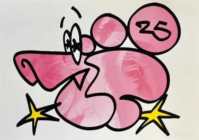 10Foot, ‘Stay In Lane (Pink)’, 2025, Print, Screenprint on Somerset 410gsm, null, Numbered, Handfinished