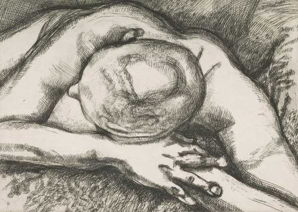 Lucian Freud, ‘Reclining Figure’, 1994, Print, Etching, Matthew Marks Gallery, Numbered