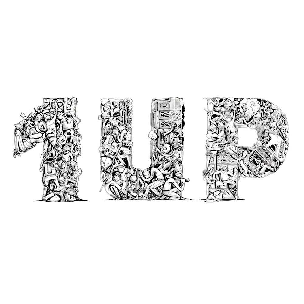 1UP, ‘1UP Letters’, 10-05-2018, Print, 1-colour screen print on 300 gsm Somerset paper, Urban Spree, Numbered