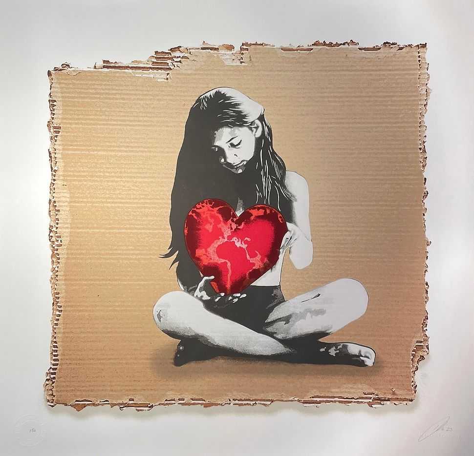 Kunstrasen, ‘Love The World You Live In’, 2023, Print, 16 Layered screen-print on Somerset satin paper with 300 gsm, Krause Gallery, Numbered
