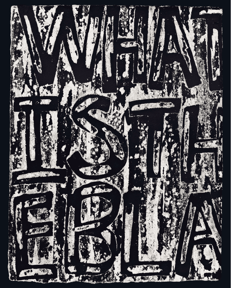 Adam Pendleton, ‘What Is The Black Dada’, 19-08-2020, Print, Transferred pulp on cotton handmade paper, Pace Gallery, Numbered