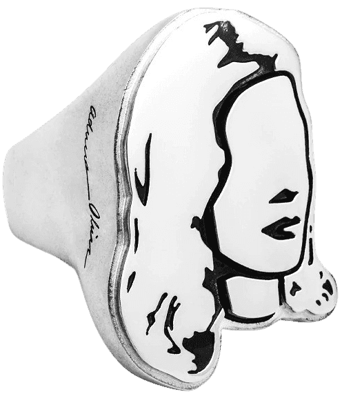 Adriana Oliver, ‘Portrait Woman Ring’, 2021, Collectible, Solid silver 925, Flexx Lex, Numbered