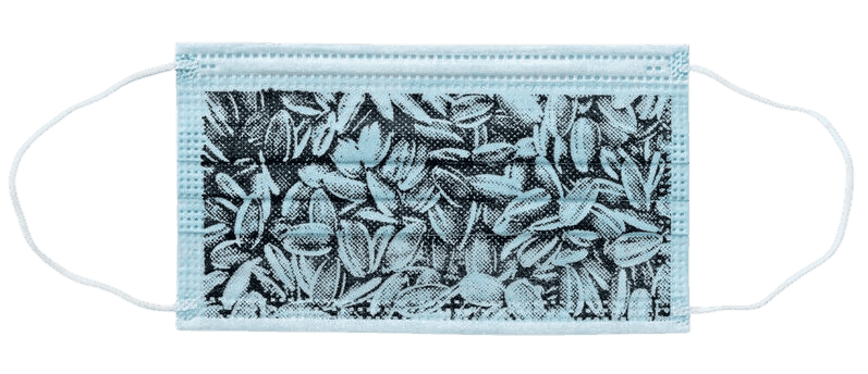Ai Weiwei, ‘Sunflower Seeds (Mask)’, 28-05-2020, Print, Silk screened by hand on cloth face masks, Self-released, 