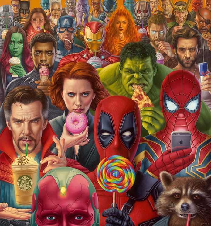 Alex Gross, ‘Diversions (Canvas Print)’, 12-02-2019, Print, Made with the Epson P20000 large format printer by Brooklyn Editions, using archival Ultrachrome inks on Breathing Color 17M Satin Canvas, Self released, Numbered