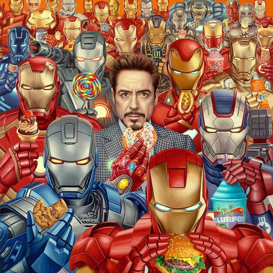 Alex Gross, ‘Irony’, 27-11-2020, Print, Made with the Epson Surecolor 9750 large format printer by Brooklyn Editions, using archival Ultrachrome inks on Breathing Color Optica One fine art paper, Self released, Numbered