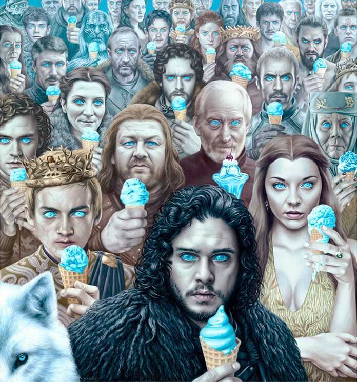 Alex Gross, ‘Valar Morghulis’, 22-05-2019, Print, Made with the Epson Surecolor 20000 large format printer by Brooklyn Editions, using archival Ultrachrome inks on Breathing Color Optica One fine art paper, Self released, Numbered