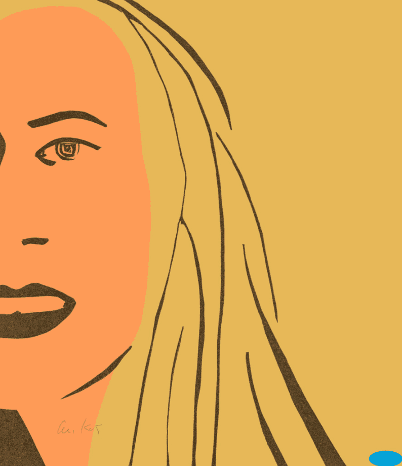 Alex Katz, ‘Ariel IV’, 2021, Print, 3-colour Woodcut print on Somerset Satin White 300 gsm, null, Numbered