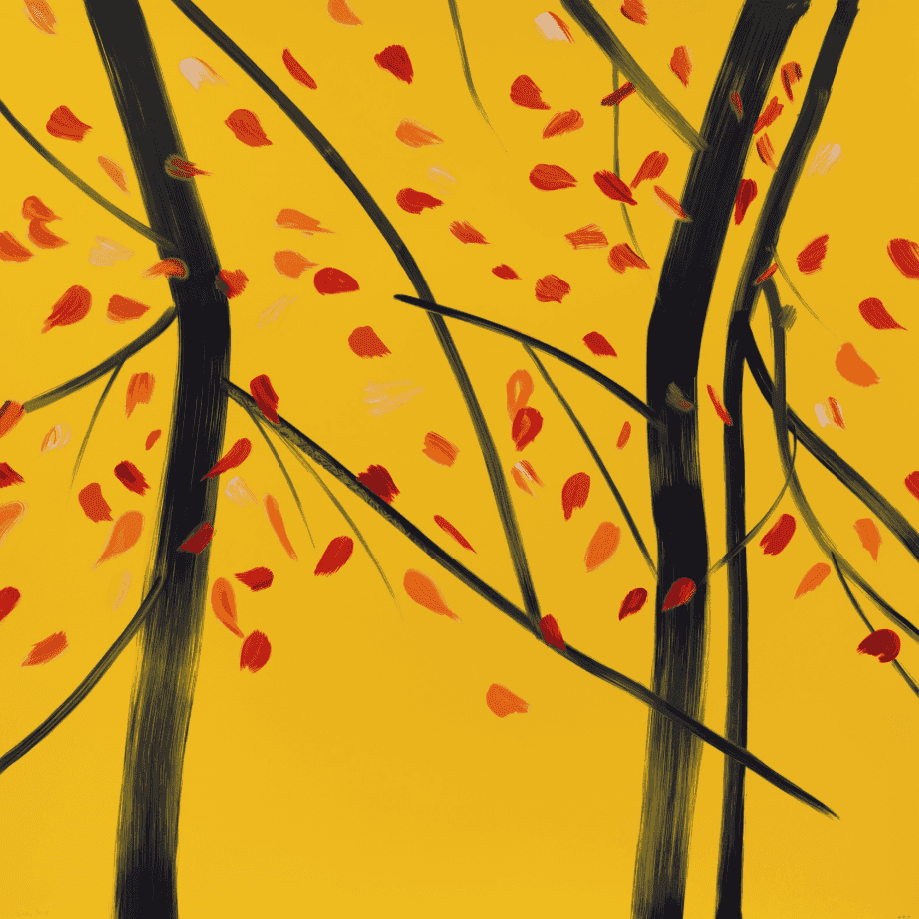 Alex Katz, ‘Autumn I’, 2023, Print, Silkscreen in colours on Saunders Waterford High White HP 425 gsm paper., null, Numbered