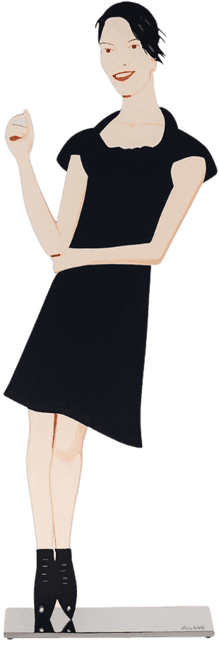 Alex Katz, ‘Black Dress (Carmen)’, 2018, Sculpture, Cutouts from shaped powder coated aluminum, null, 