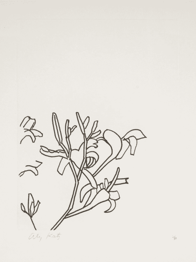 Alex Katz, ‘Edges (Sheet 2)’, 1997, Print, Etching on Rives heavyweight paper, Peter Blum Editions, Numbered