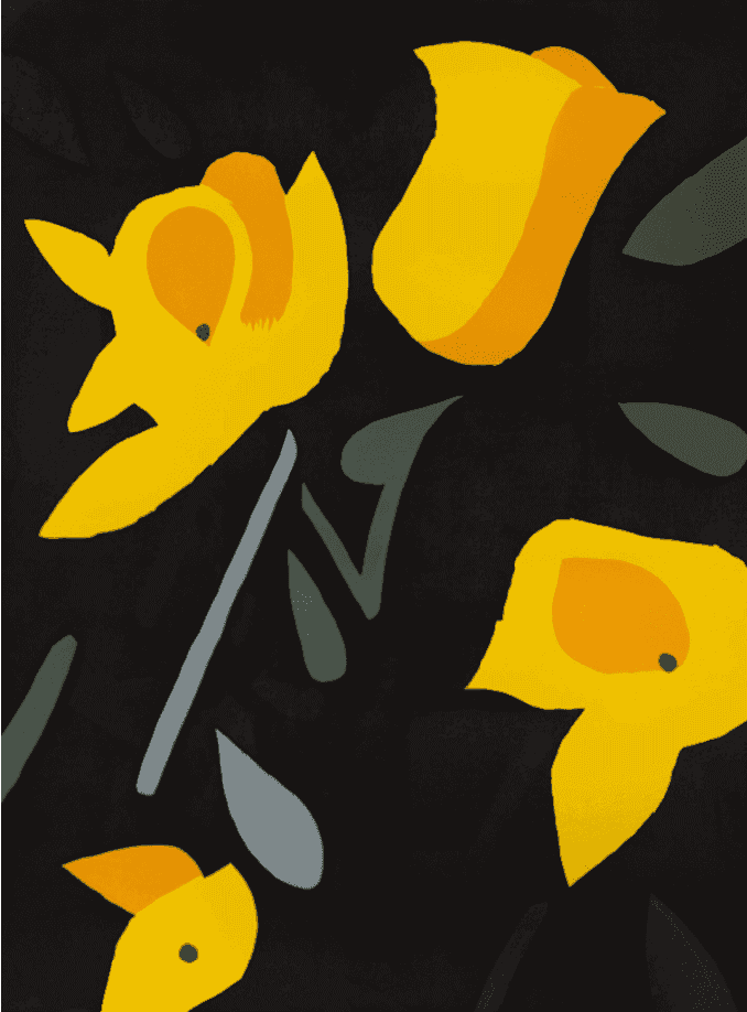 Alex Katz, ‘Freesia’, 2023, Print, Original seven-color woodcut on Somerset White paper, null, 
