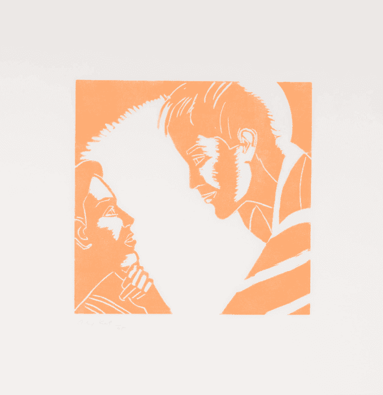 Alex Katz, ‘Jennifer and Eric’, 1986, Print, Woodcut on Rives BFK paper, Peter Blum Editions, Numbered