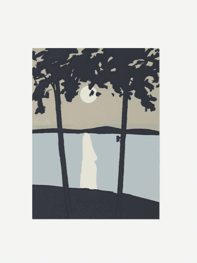 Alex Katz, ‘Luna Park’, 1965, Print, Screenprint on Beckett Cover Stock paper, null, Numbered, Dated