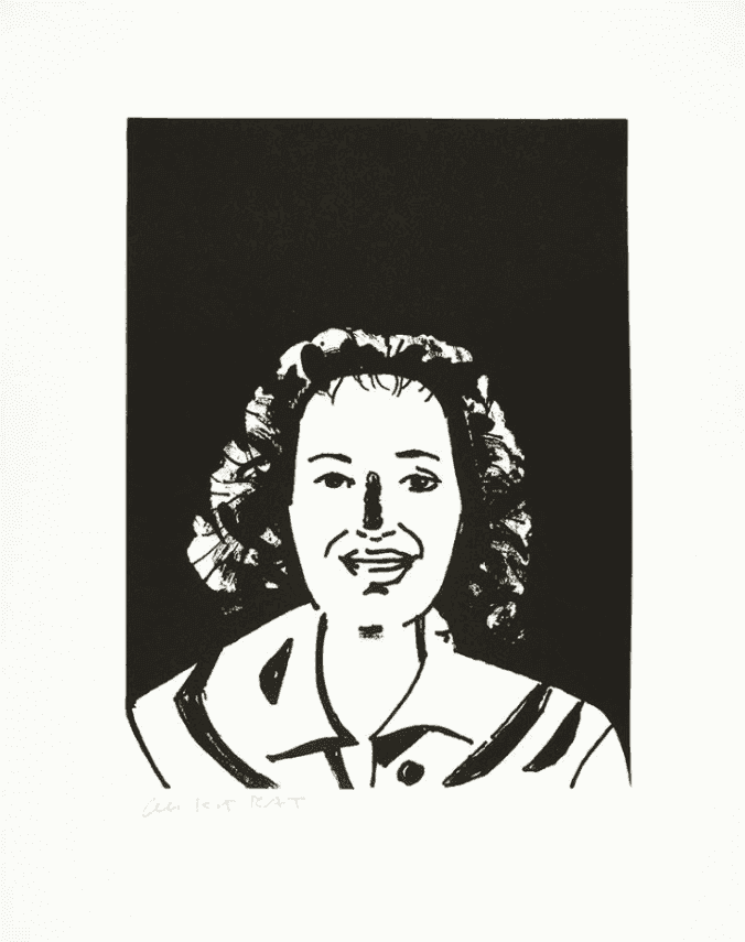 Alex Katz, ‘Lysa’, 2017, Print, 1-color photogravure with aquatint, hand-pulled on 400 gsm Twinrocker White handmade paper with deckle edges, Lococo Fine Art Publisher, 