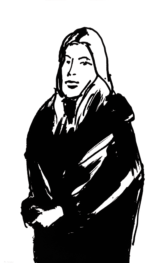 Alex Katz, ‘Shopper XIV’, 2015, Print, 1-color silkscreen on Saunders Waterford 425 gsm paper, Lococo Fine Art Publisher, Numbered
