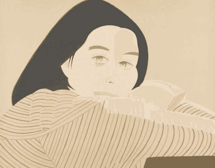 Alex Katz, ‘Striped Jacket’, 1981, Print, Lithograph in colors on Arches, null, Numbered