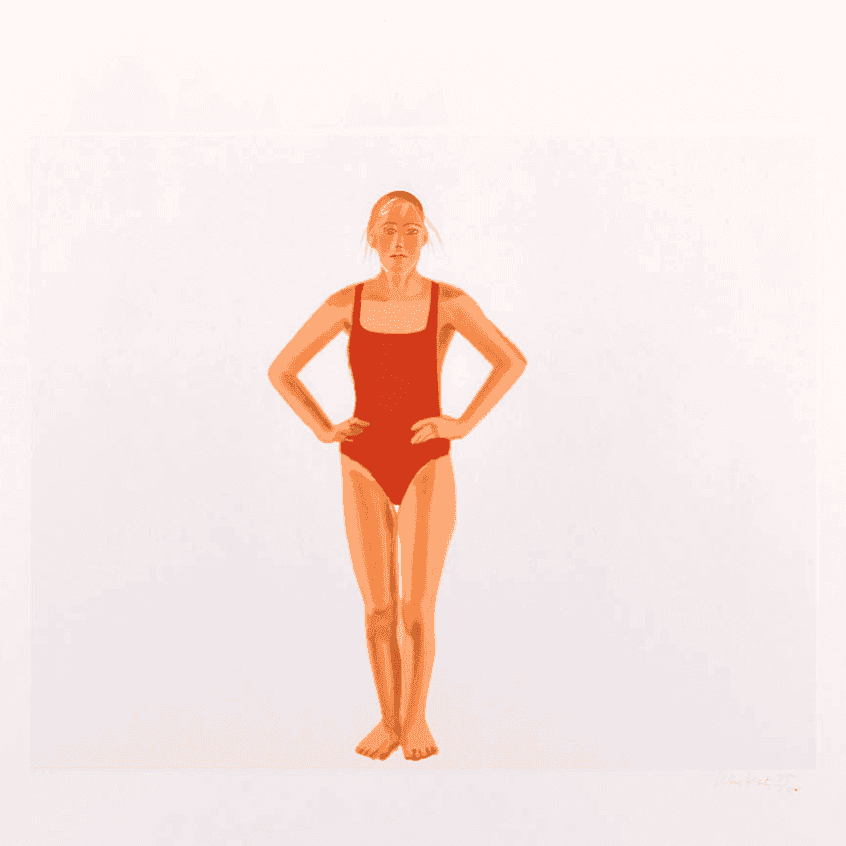 Alex Katz, ‘Swimmer’, 1990, Print, Color Woodcut on Echizen-Kozo paper., null, Numbered