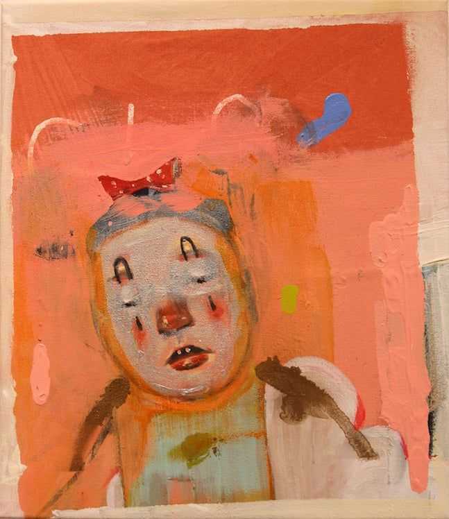 Ally McIntyre, ‘Peach Kitten’, 2014, Print, Acrylic on Canvas, null, 