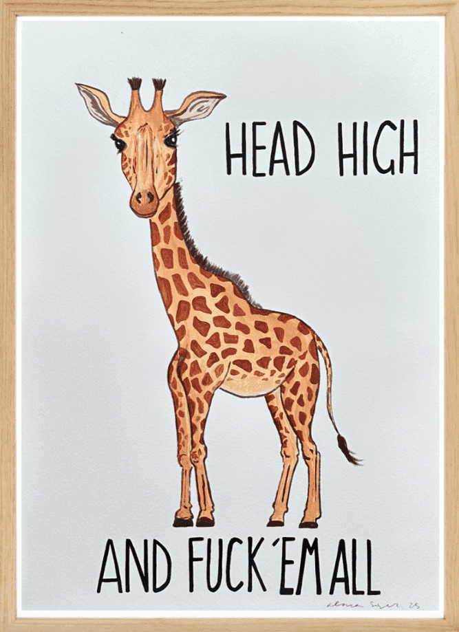 Alma Singer, ‘Head High’, 2023, Print, Acrylic on paper, null, Framed