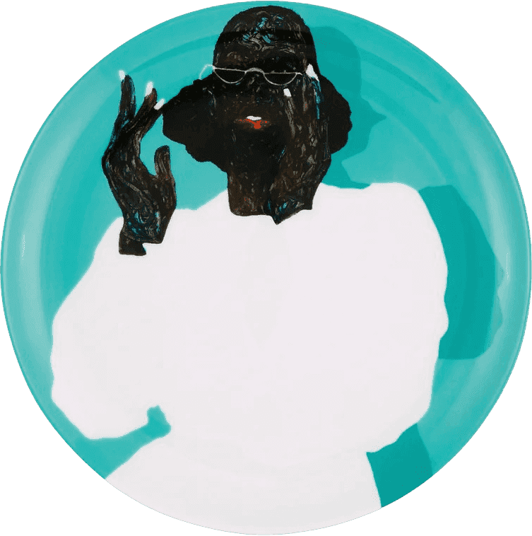 Amoako Boafo, ‘Artist Plate Project 2025 (Amoako Boafo)’, 2025, Collectible, Fine bone china, Atelier Eighty Eight, 
