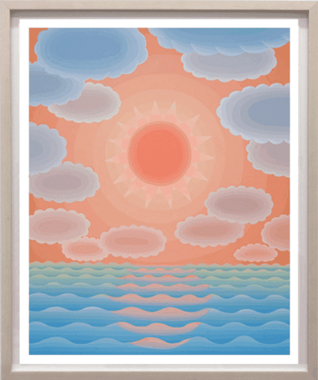 Amy Lincoln, ‘Blue and Orange Seascape’, 2021, Print, Archival Pigment print, null, Numbered, Framed