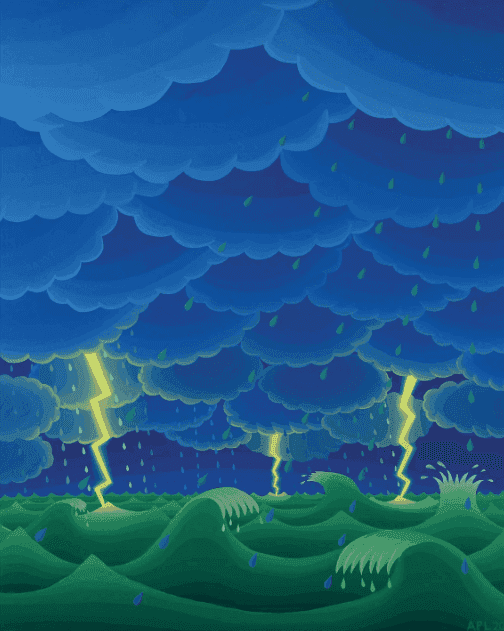 Amy Lincoln, ‘Seascape with Lightning’, 2020, Print, Archival Pigment print, null, Numbered, Handfinished