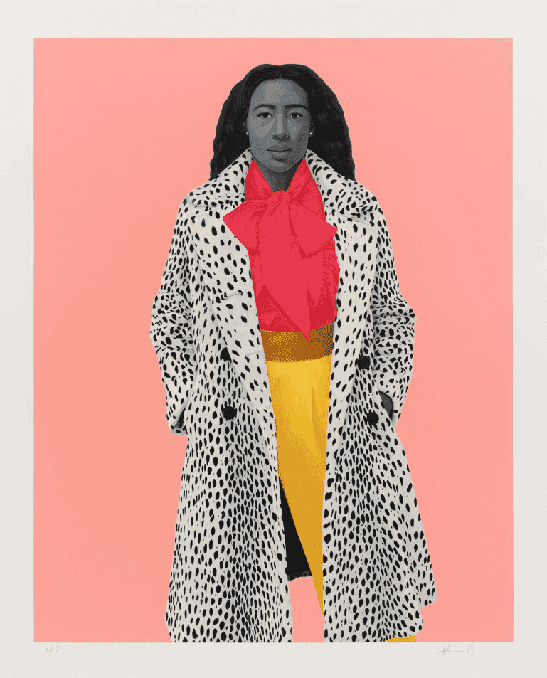 Amy Sherald, ‘As Soft as She Is’, 2023, Print, 70-color screenprint on Lana Aquarelle 600gsm, null, Numbered