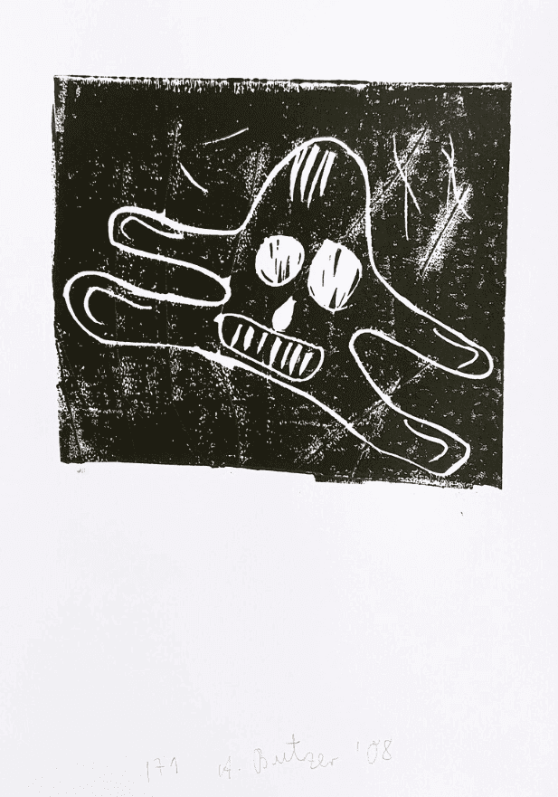 Andre Butzer, ‘The Wanderer’, 2008, Print, Linoprint, null, Numbered, Dated