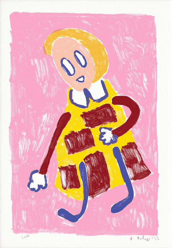Andre Butzer, ‘Untitled II’, 2022, Print, Six-color screen print on handmade Somerset cotton paper (300 g/m²), 100 x 70 cm, numbered, signed, and dated by the artist, TASCHEN, Numbered, Dated