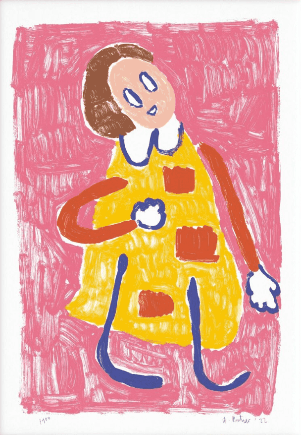 Andre Butzer, ‘Untitled I’, 2022, Print, Six-color screen print on handmade Somerset cotton paper (300 g/m²), 100 x 70 cm, numbered, signed, and dated by the artist, TASCHEN, Numbered, Dated