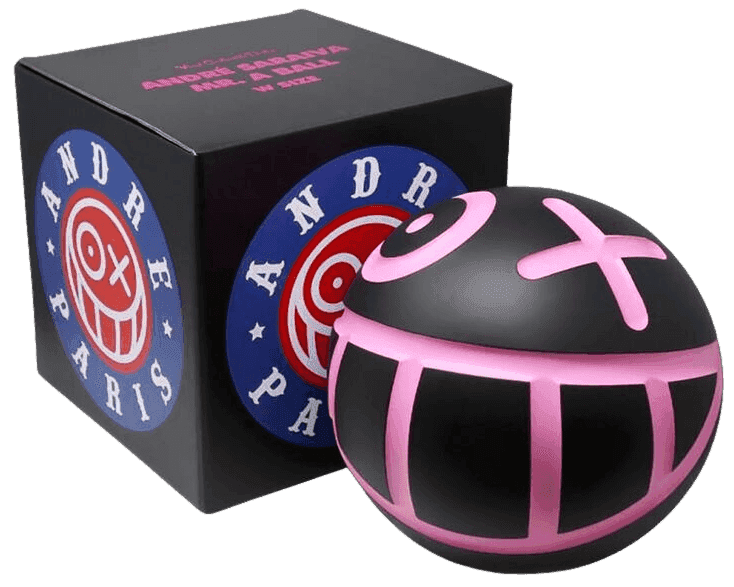 André Saraiva, ‘Mr. A Ball (Large Black)’, 2020, Collectible, Painted, non-articulated vinyl figure, Medicom Toy, 