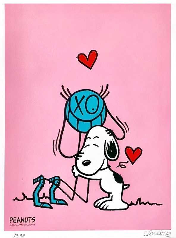 André Saraiva, ‘Mr A Love Snoopy (Pink)’, 10-10-2018, Print, Silkscreen, Sans Titre, Numbered