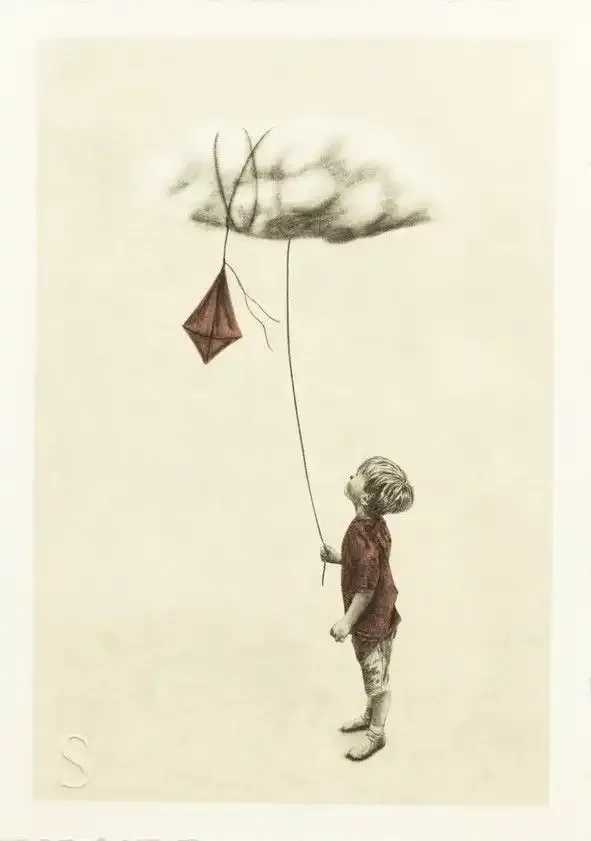 Andrew Scott, ‘A Daily Cloud’, 2025, Print, Print on paper, with deckled edge, Stowe Gallery, 