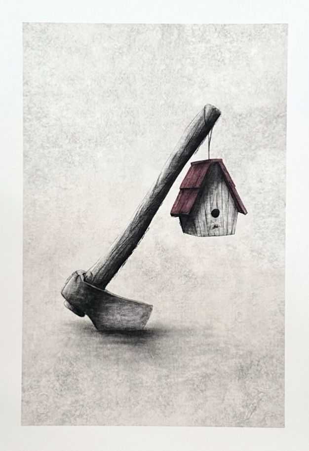 Andrew Scott, ‘Home’, 2024, Print, Giclée on 310 gsm Etching Rag PaperHand torn edges, Stowe Gallery, Numbered