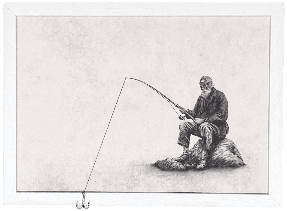Andrew Scott, ‘Hooked’, 2024, Print, Giclée on 315 gsm Etching Cotton Rag, Stowe Gallery, Numbered, Framed