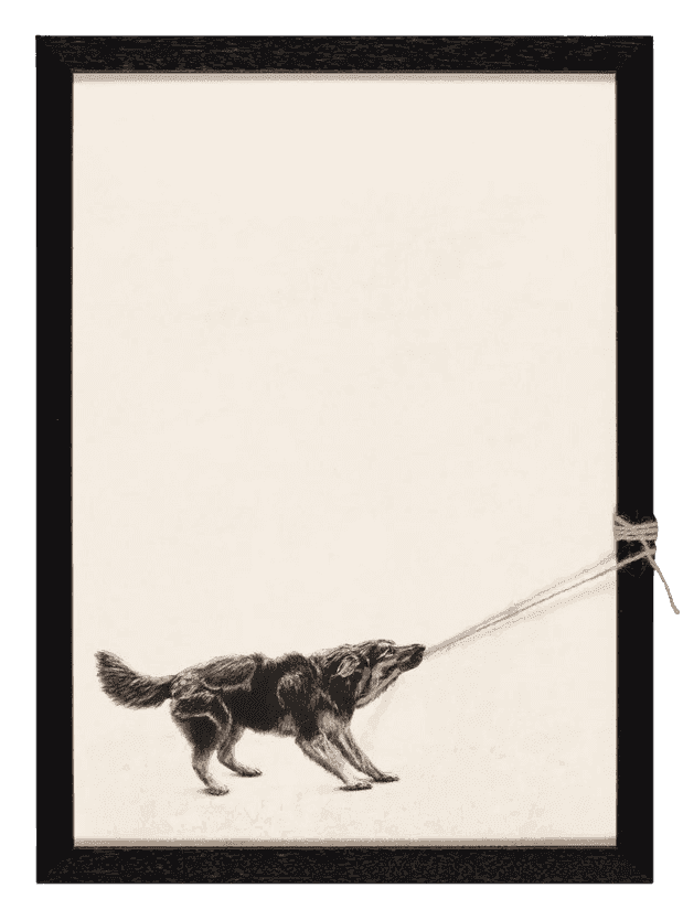 Andrew Scott, ‘Ozzy’, 2025, Print, Print on canvas with string, Stowe Gallery, Framed