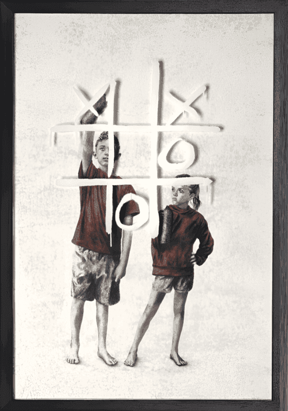Andrew Scott, ‘Tic Tac Toe’, 2026, Print, Print on Paper with Paint, Stowe Gallery, Numbered, Framed