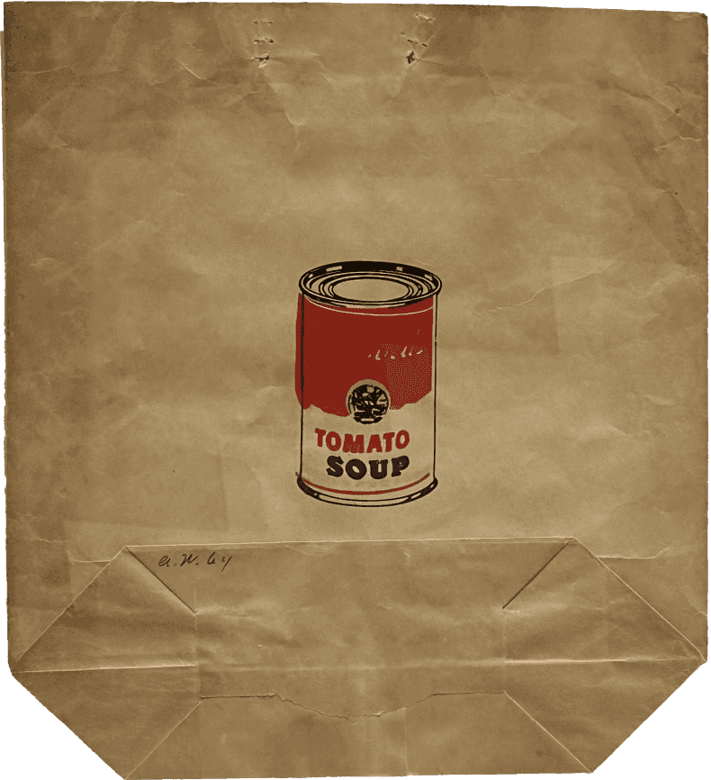 Andy Warhol, ‘Campbell's Soup Can (Tomato) (FS II.4)’, 1964, Print, Screenprint on shopping bag, null, 