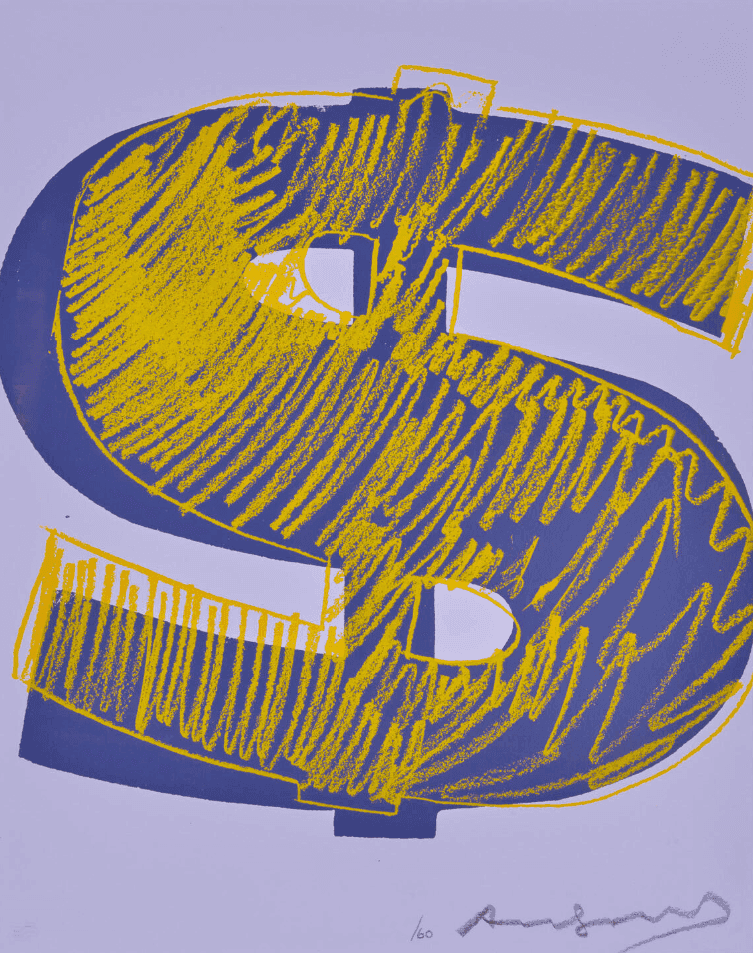 Andy Warhol, ‘Dollar Sign (FS II.276)’, 1982, Print, Screenprint on Lenox Museum Board, null, Numbered