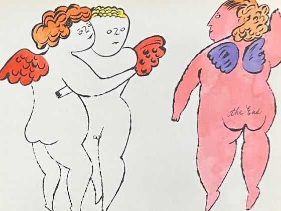 Andy Warhol, ‘In The Bottom of my Garden IV.105A’, 1956, Print, Offset lithograph,extensive hand-coloring in watercolor, on wove paper, null, 