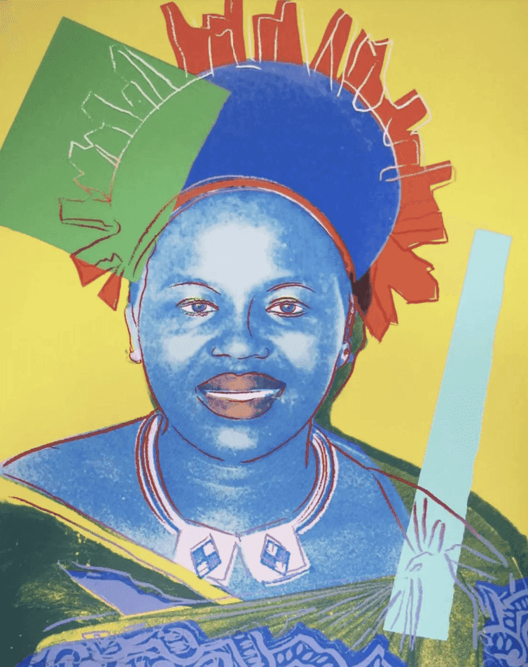 Andy Warhol, ‘Queen Ntombi Twala of Swaziland (FS II.348)’, 1985, Print, Screenprint on Lenox Museum Board, George C.P. Mulder, Numbered