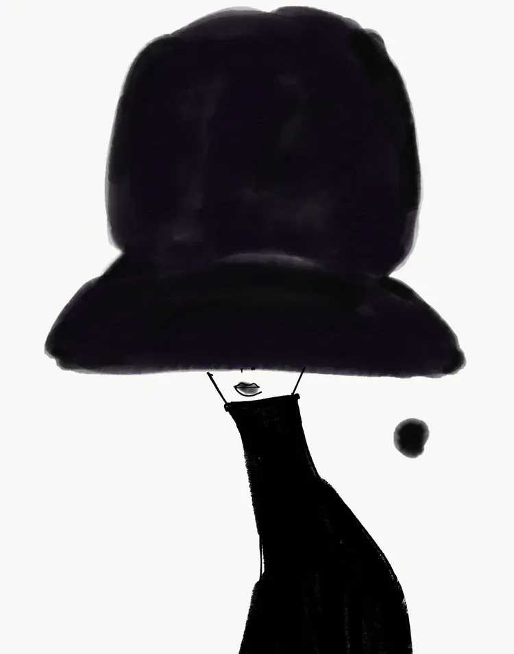 Annie Naranian, ‘Chapeau Noir’, 2024, Print, Giclée acid-free archival fine art paper and canvas combined with giclée pigment ink. , null, Numbered