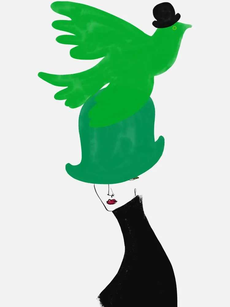 Annie Naranian, ‘Chapeau Surreal Bird’, 2024, Print, Giclée acid-free archival fine art paper and canvas combined with giclée pigment ink. , null, Numbered