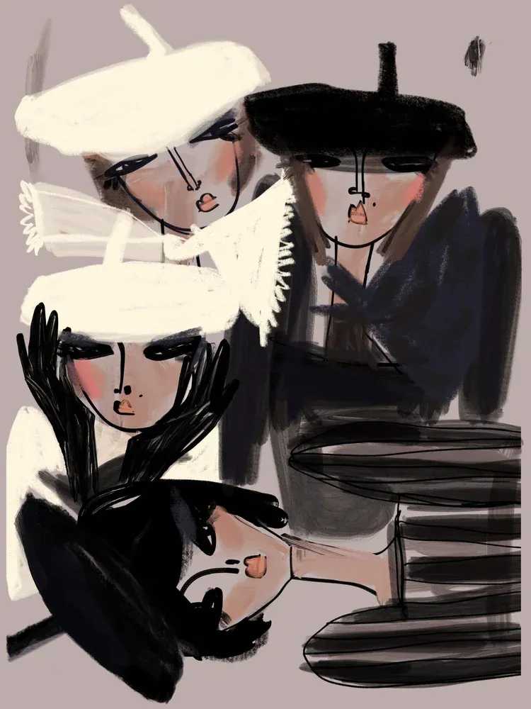 Annie Naranian, ‘French Femme’, 2024, Print, Giclée acid-free archival fine art paper and canvas combined with giclée pigment ink. , null, Numbered