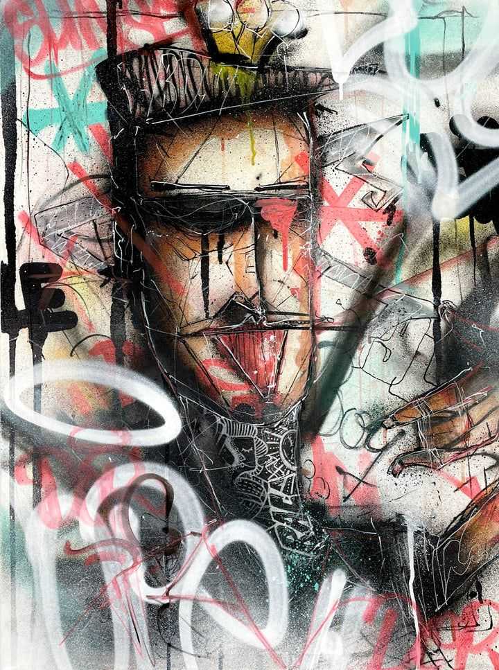 Antoine Riviera, ‘Italian Boy’, 2020, Print, Original mixed media (spray/acrylic) on stretched canvas. Wood stretcher bars included., null, 