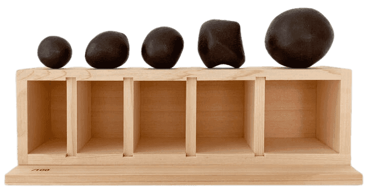 Antony Gormley, ‘Handstones’, 2019, Sculpture, Set of five bronze sculptures cast from impressions of the artist’s hands, wooden box, Royal Academy of Arts, Numbered